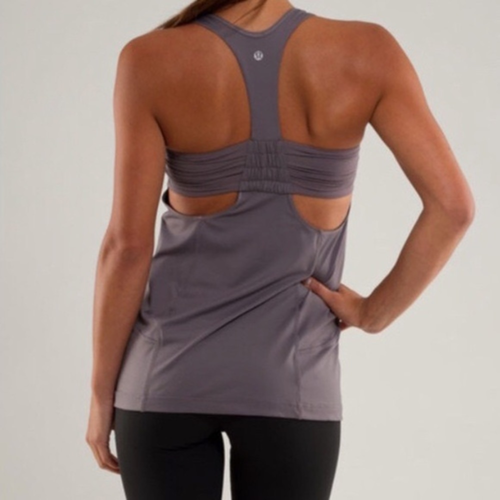 LULULEMON Turbo Tank Racerback Grey Top